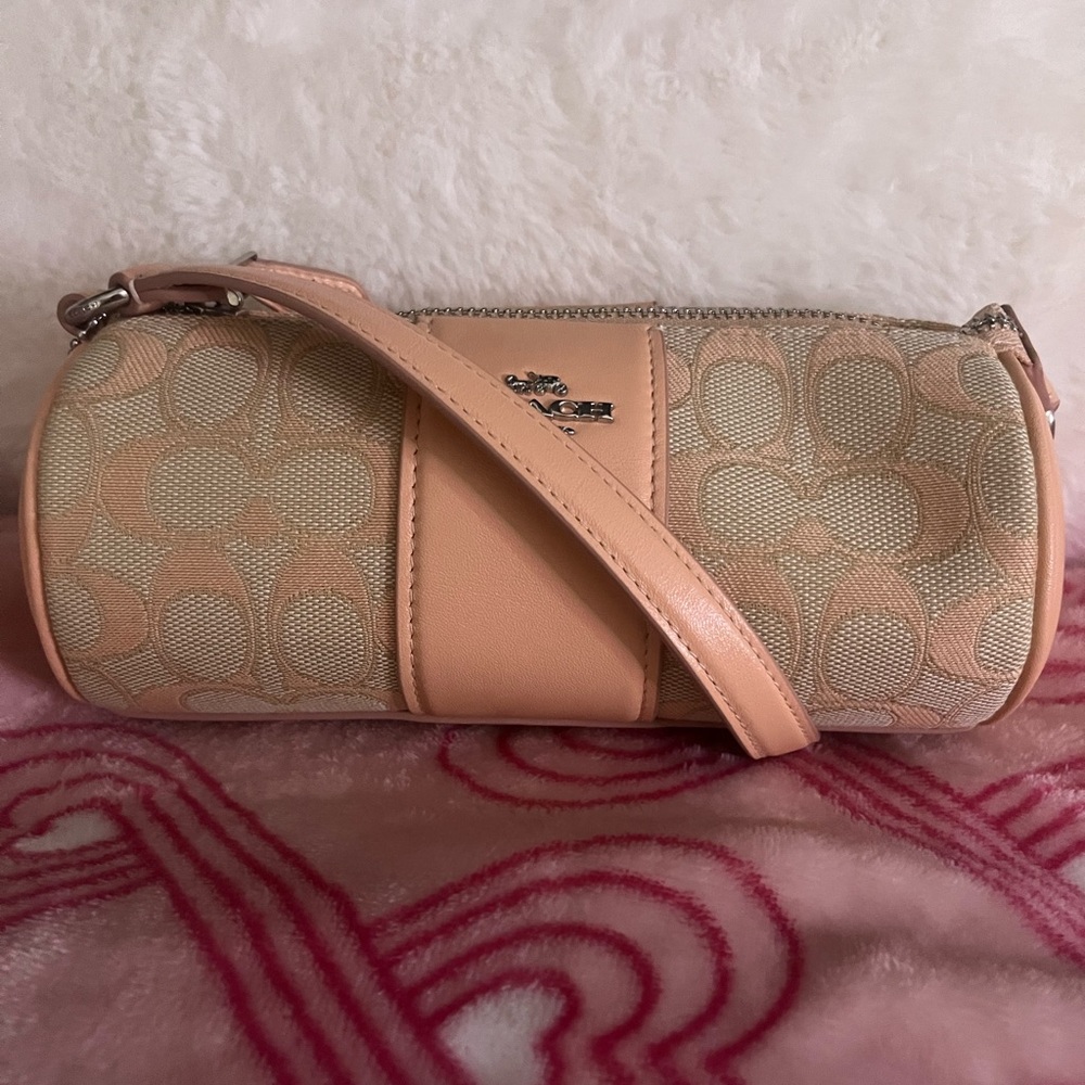 Coach Outlet Nolita Barrel Bag in Signature Jacquard in Faded Blush